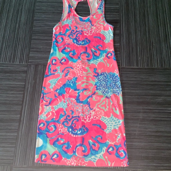 Lilly Pulitzer Jodryn midi dress I’m so jelly size large l pink - Picture 3 of 5